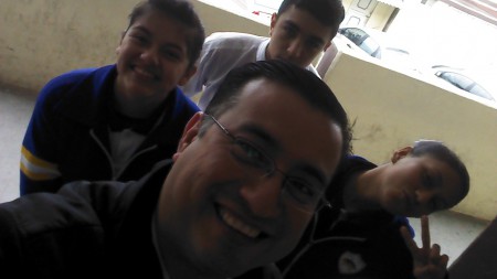 Con excelentes alumnos de la secundaria 109