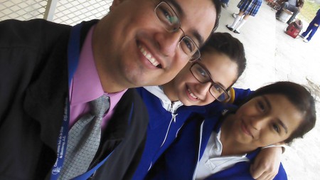 Con Giselle y Diana de la 109...